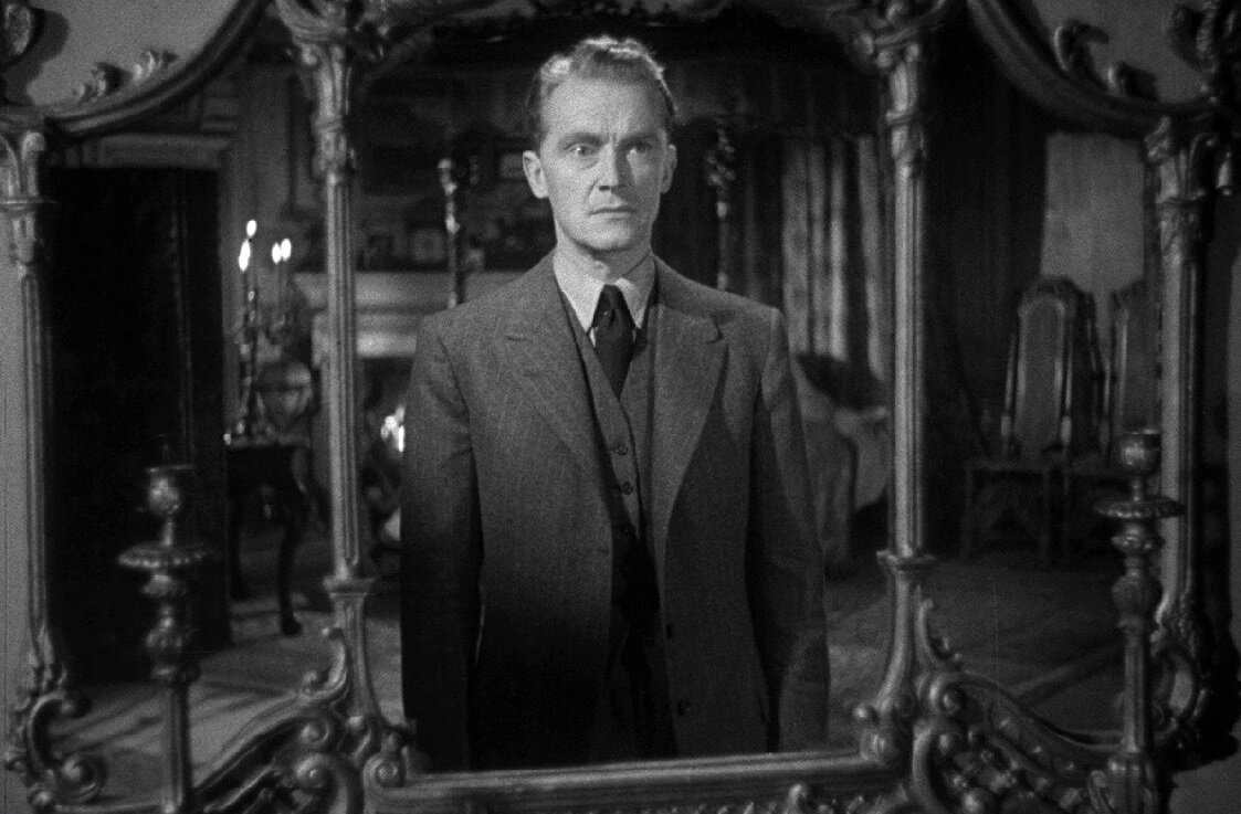 Кадр из фильма "Глубокой ночью" 1945Г. Великобритания. Ужасы, драма.