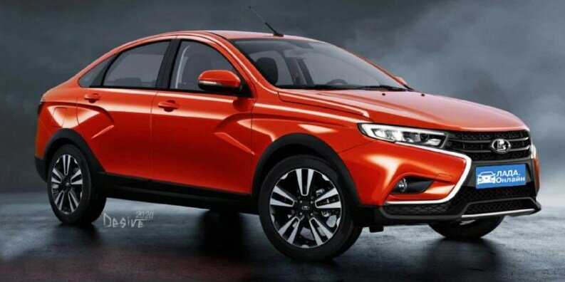Рендеринг новой Lada Vesta 2021 (источник: autonews.ru)