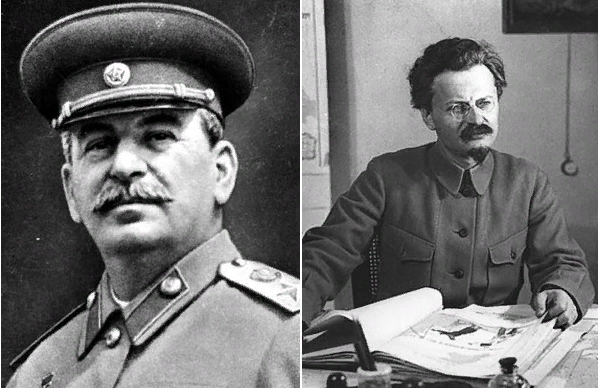 Иосиф Сталин и Лев Троцкий