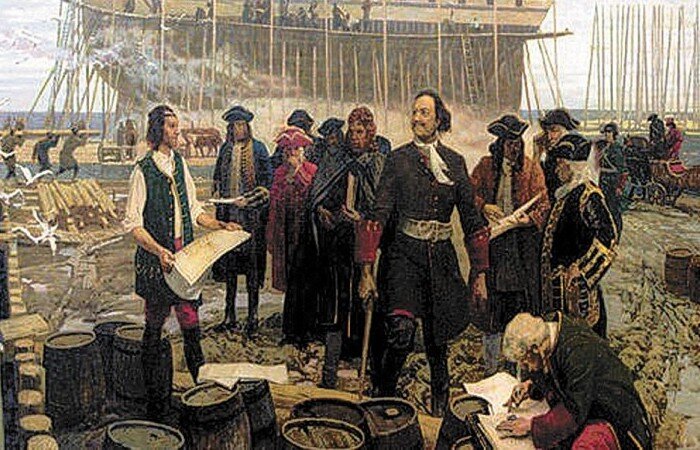 Русский царь и его посольство прибыло в Англию 11 января 1698 года.