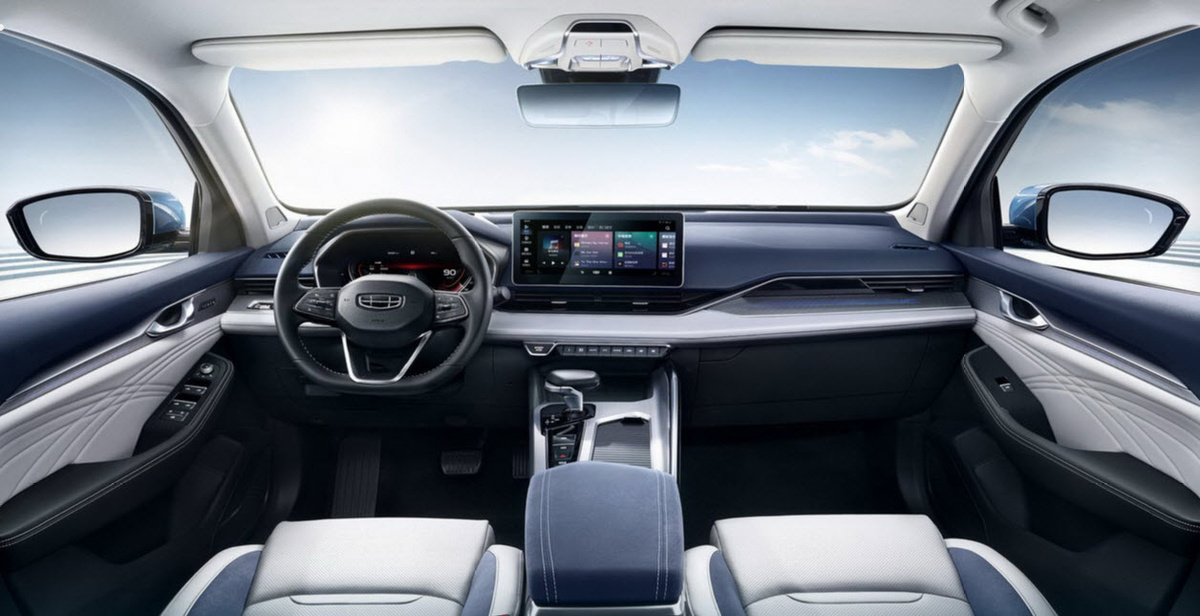 Салон Geely PreFace, который не должен поменять свой вид до официальной премьеры судя по заявлениям рендеров, поэтому привыкайте к нему