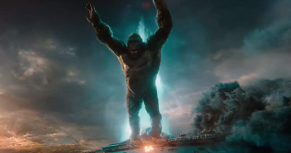 Кадр из трейлера "Годзилла против Конга" 