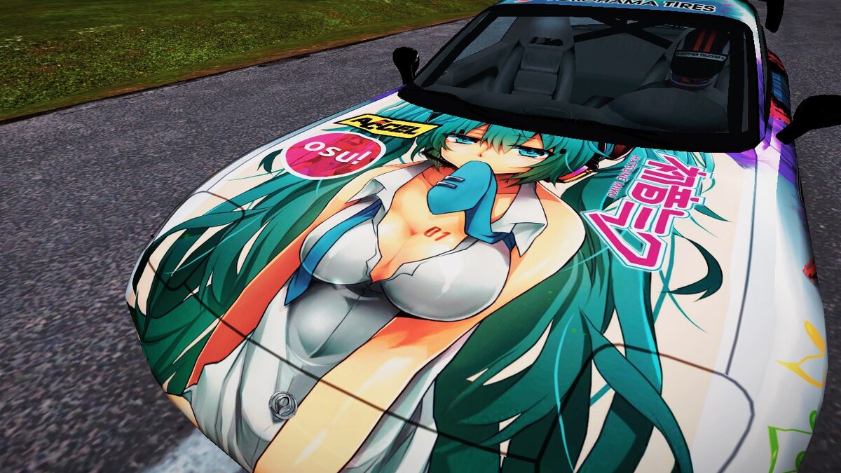 Вид на капот с переходом на передний бампер.