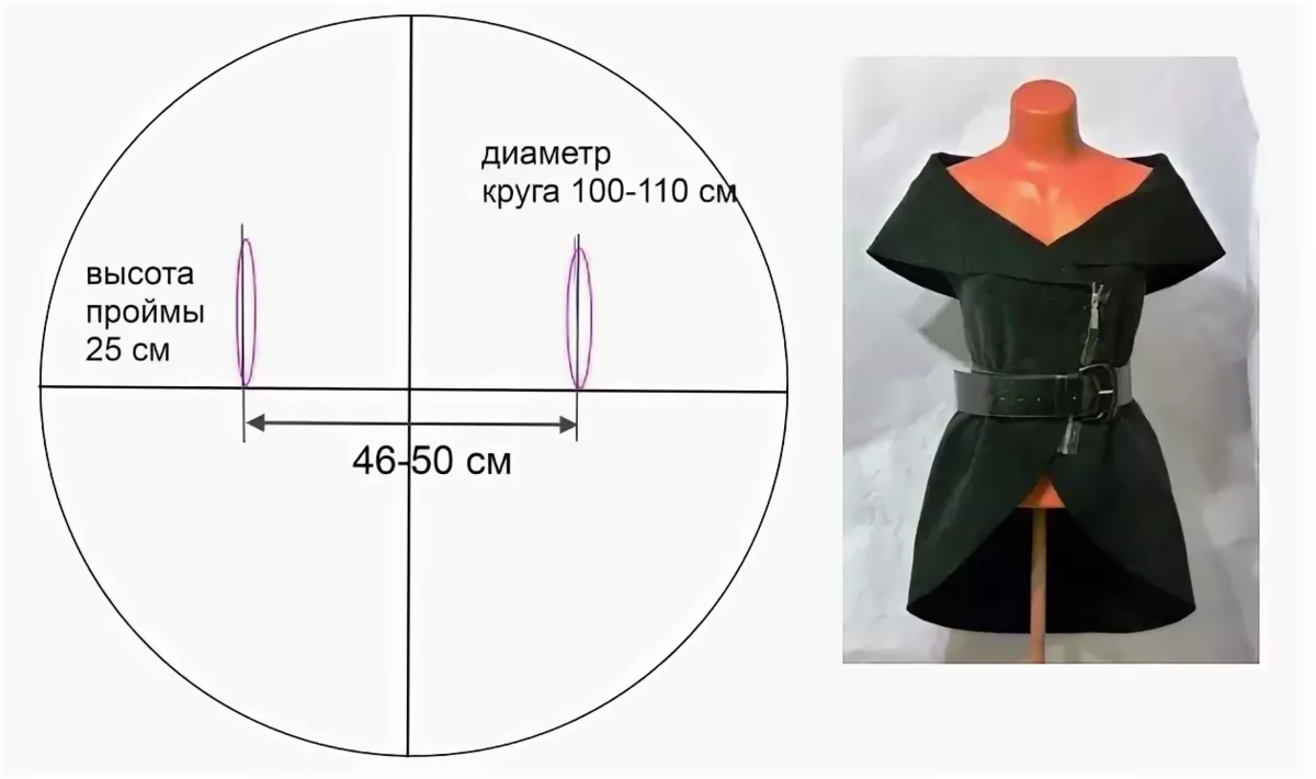 Сшить накидку на платье