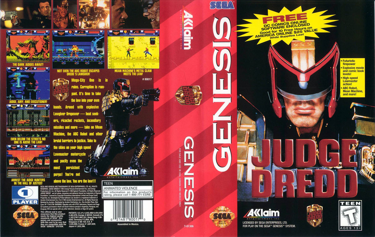 Sega cover. Судья Дредд игра сега. Judge Dredd (Rus) Sega обложка. Обложки игр Sega Mega Drive. Sega Genesis judge Dredd.