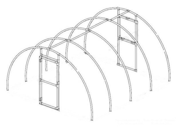 Теплица из пластиковых труб своими руками