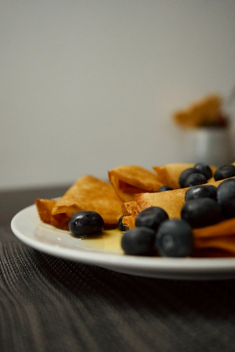 Вариант сервировки блинов