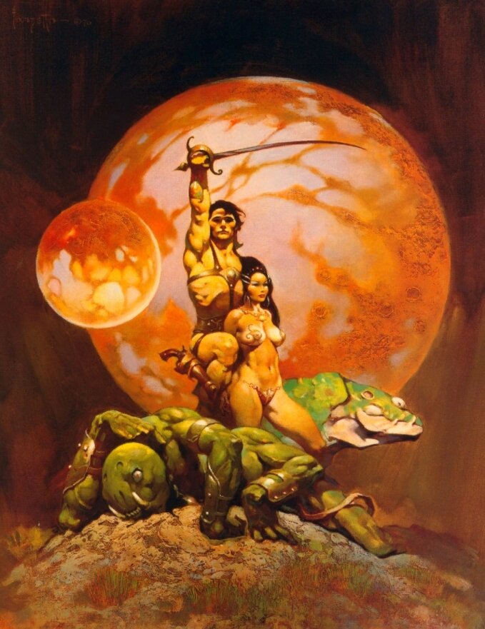 Иллюстрация художника Фрэнка Фразетты.