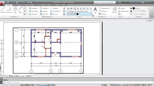 [Урок AutoCAD] Листы и модель в Автокад