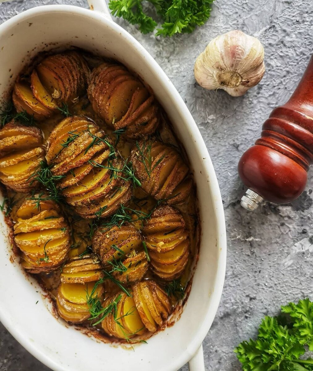 Картофель  Hasselback 