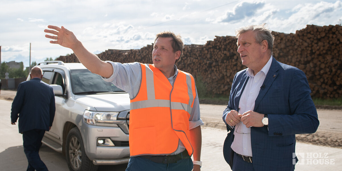 губернатор Игорь Васильев на открытие нового завода компании «Хольц Хаус» 