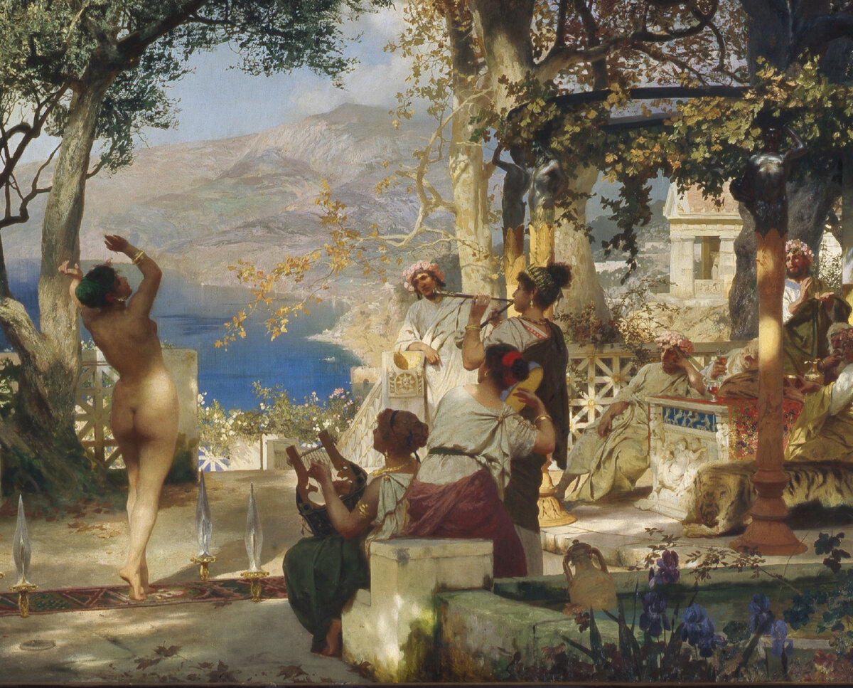 Генрих Семирадский. Танец среди мечей. 1881