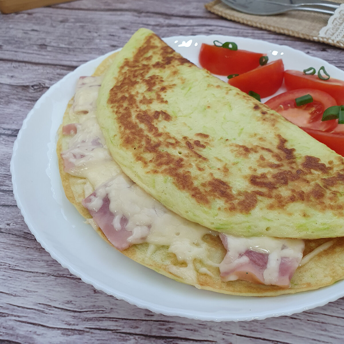 КАБАЧКОВЫЙ БЛИНЧИК с начинкой. Мой любимый рецепт для вкусного завтрака! |  Рецепты ЛАЙТ | Дзен