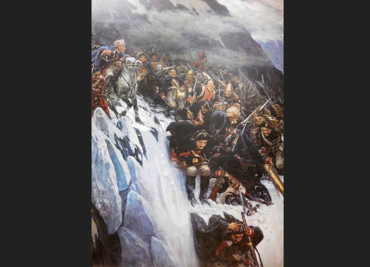 Василий Суриков. "Переход Суворова через Альпы"