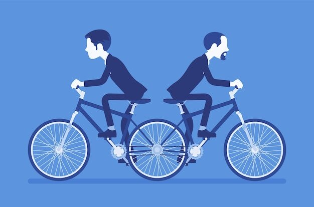 Интересно, а существуют ли велотандемы «тяни-толкай» в реальной жизни?