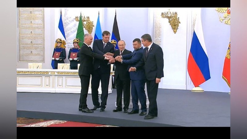   Путин подписал договоры о вхождении в Россию ЛНР, ДНР, Запорожской и Херсонской областей Елена Шкатова