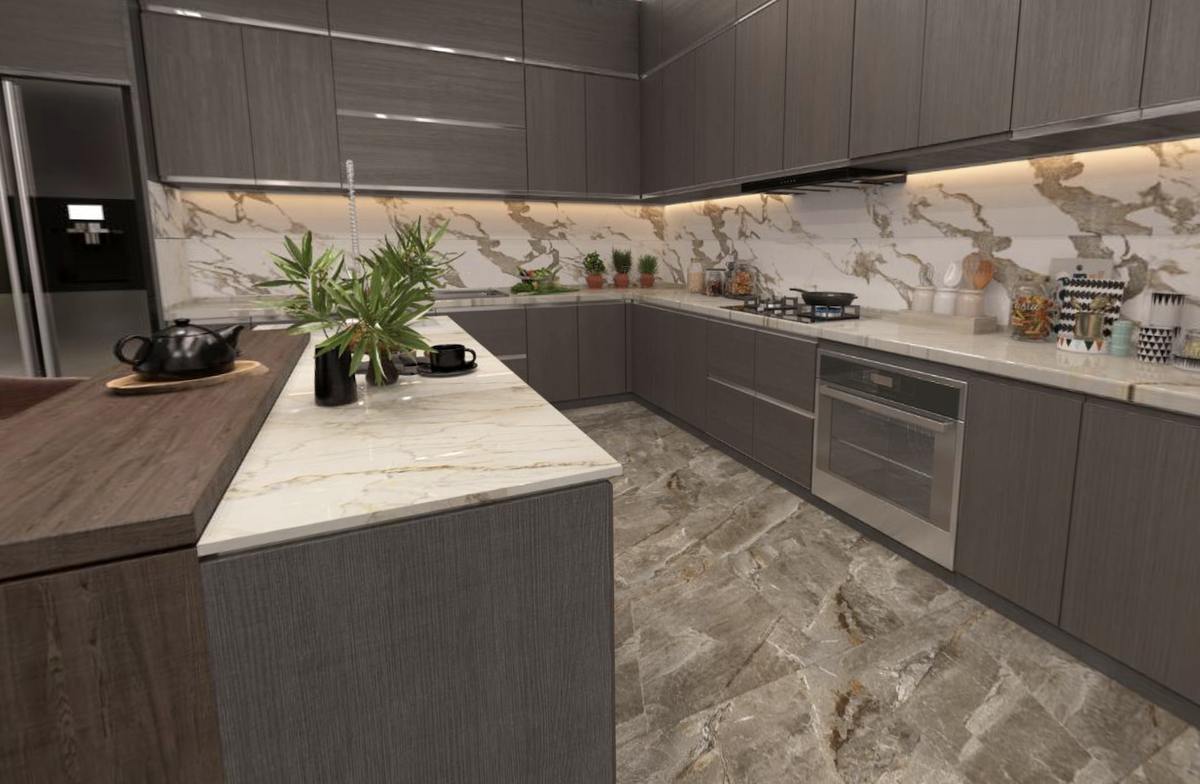 При создании проекта использовалась керамическая плитка ABSOLUT GRES