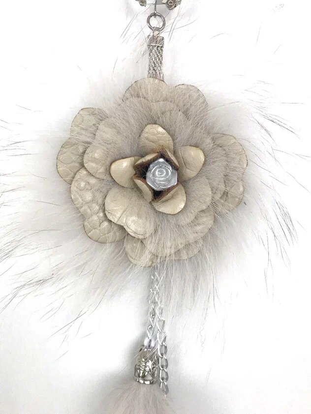 Подвески-брелоки из кожи и меха. Ателье Ирины Берзиной.