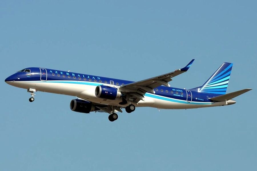 Embraer 190AR авиакомпании AZAL до миграции в Buta Airways
