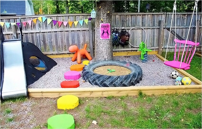 Детская площадка своими руками: фото и идеи для строительства игровой зоны  | HANDMADE | Дзен