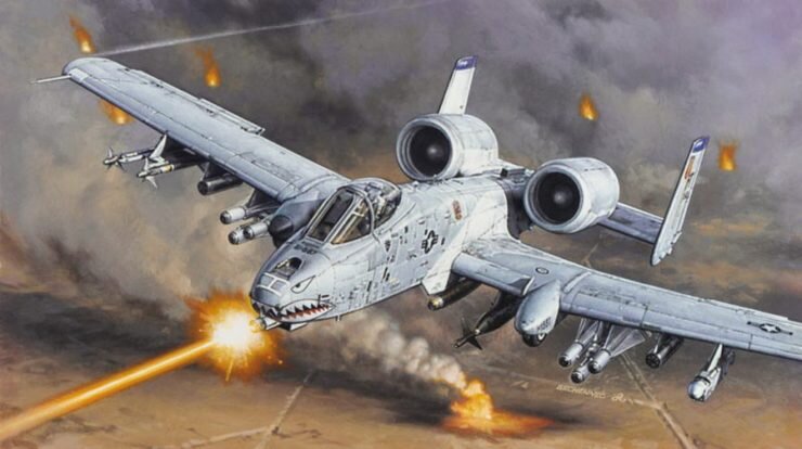 Fairchild-Republic A-10 Thunderbolt II, прозвище — Warthog, рус. «Бородавочник»