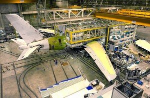 Разработка лайнера началась в 1994 году под кодом A3XX и продолжалась в течение 10 лет. Целью создания Airbus A380 было желание разработчика расширить диапазон своих продуктов, а также лишить Boeing господствующего положения в сегменте широкофюзеляжных пассажирских самолётов (более 30 лет в этом сегменте господствовал 747). McDonnell Douglas преследовал те же самые цели со своим — в результате неудачным — проектом MD-12. Так как обе фирмы собирались строить преемника Боингу 747, они знали, что в сегменте потребительского рынка — самолётов на 600—800 пассажиро-мест — найдётся место только для одного подобного самолёта.