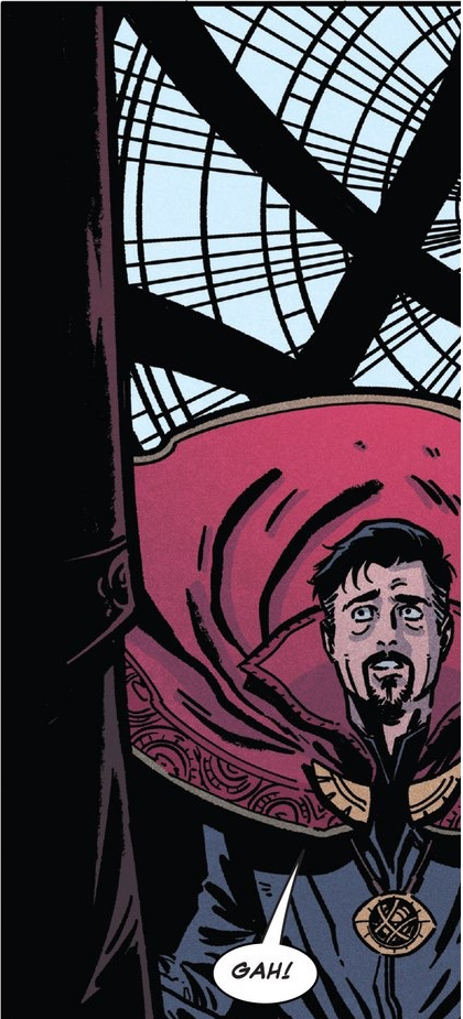 В начале мы видим Стивена, погруженного в медитацию, но Вонг прерывает астральное путешествие Стрэнджа.