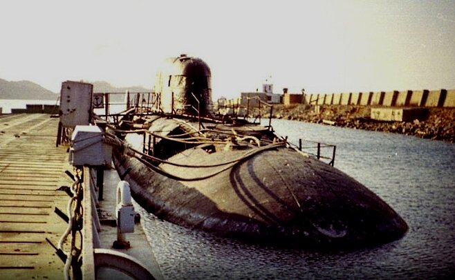 АПЛ 671-го проекта К-314 на "нулевом" пирсе в бухте Павловского