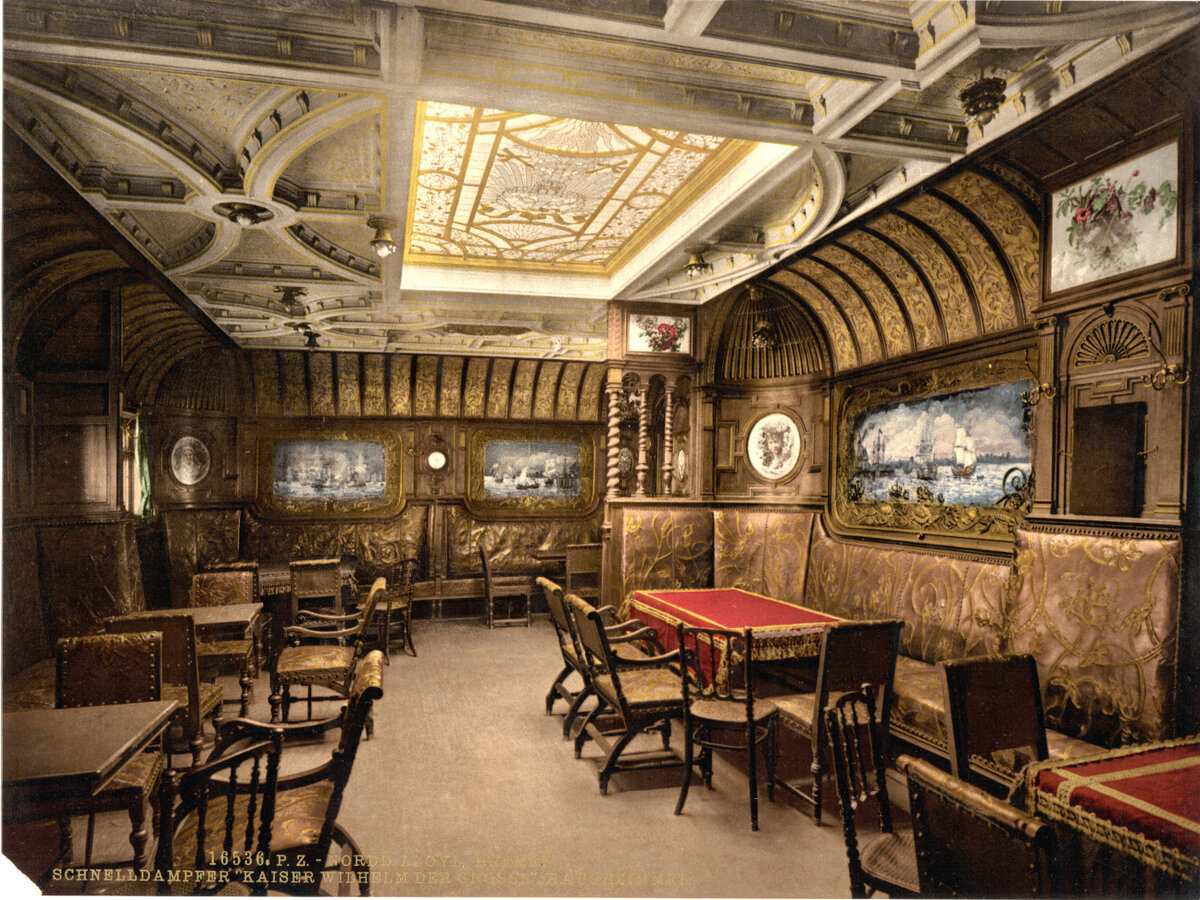 Интерьер корабля "Кайзер Вильгельм"