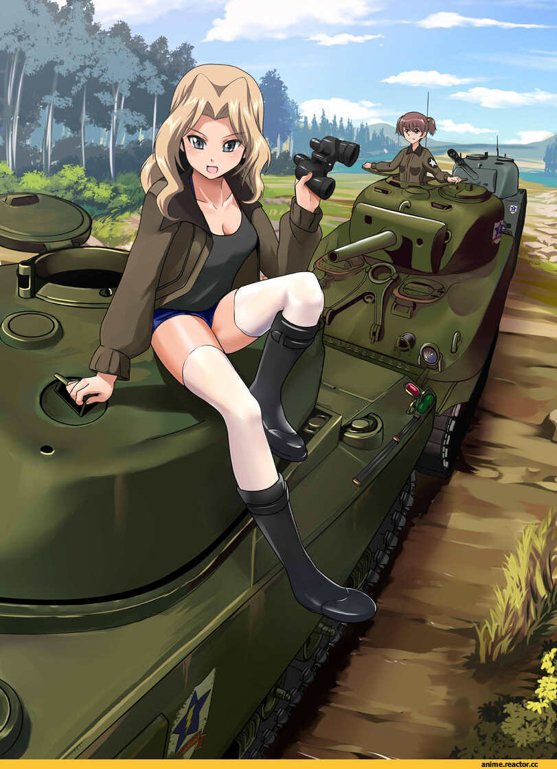 Обои аниме, girls, und, panzer, танк, девушки картинки на рабочий стол, скачать бесплатно.