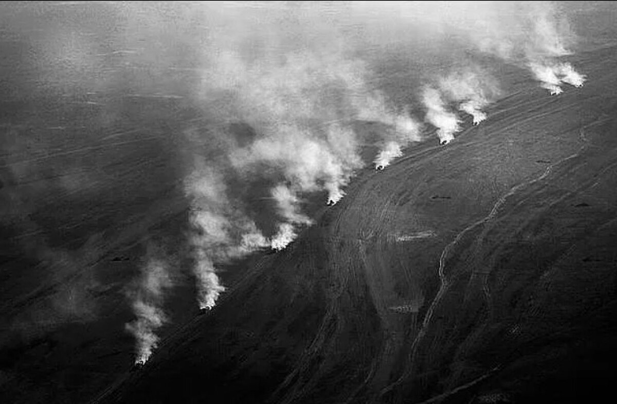 Колонна в пустыне. Из архива Ильи Царенко