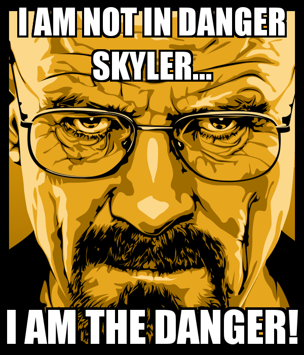 We are dangerous. I am the Danger. I am the Danger Мем. I am not Danger i am the Danger. I am not in Danger Skyler.