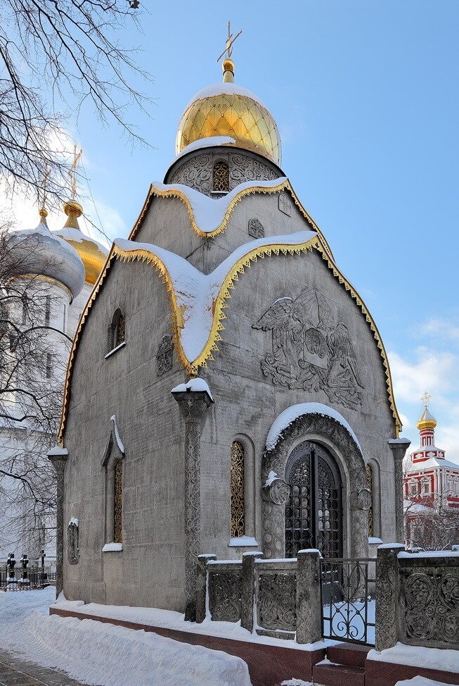 Часовня-усыпальница Прохоровых в Новодевичьем монастыре, 1911-15 гг., В.А. Покровский