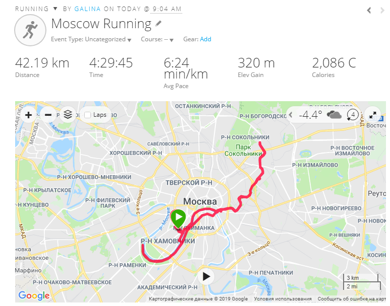 Маршрут по рекам