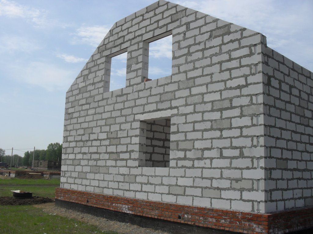 Проект коробки дома из газобетона