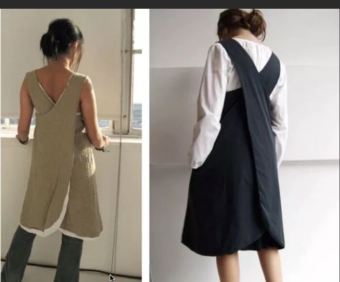 Платье фартук купить. Cross back Apron Dress выкройка. Платье с фартуком. Сарафан передник. Платье фартук модные.