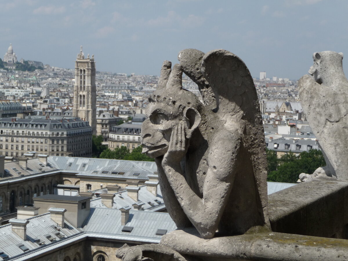 химеры на соборе парижской богоматери