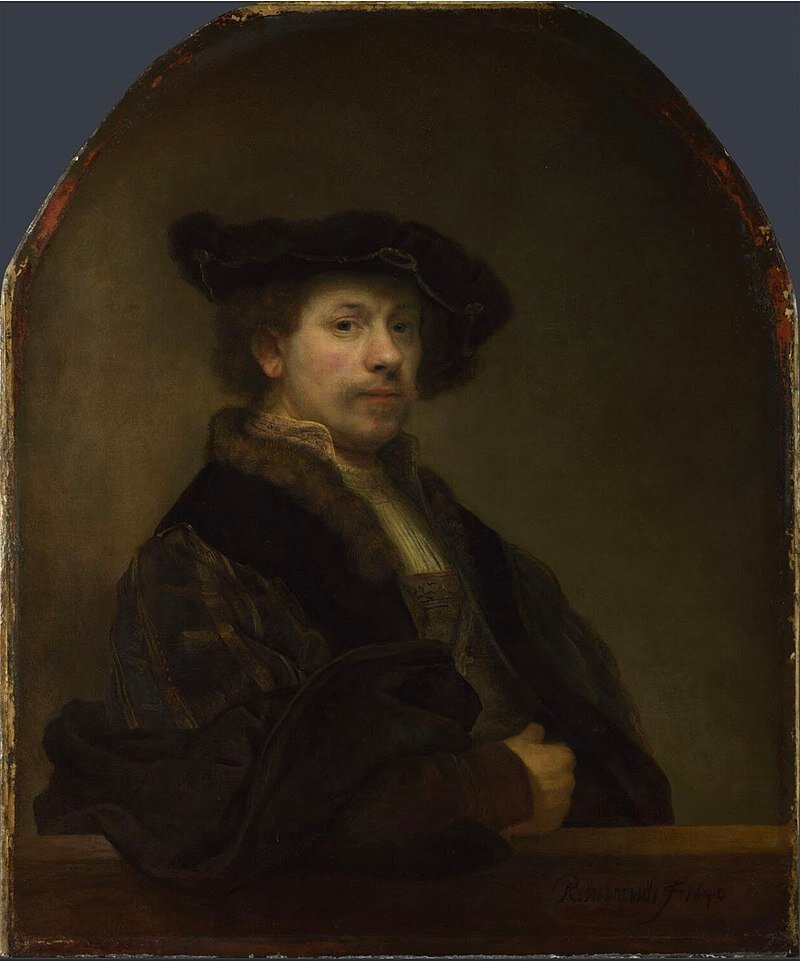 Рембрандт. Автопортрет в возрасте тридцати четырёх лет. 1640 г.