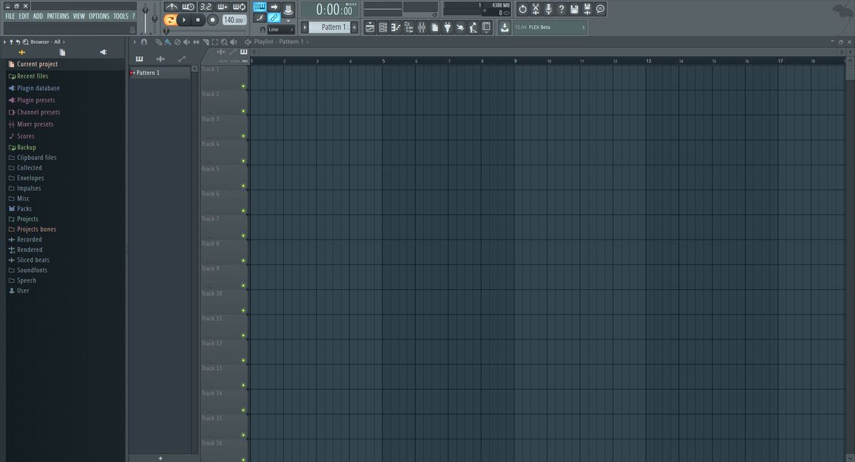 Первое, что можно увидеть, открыв программу