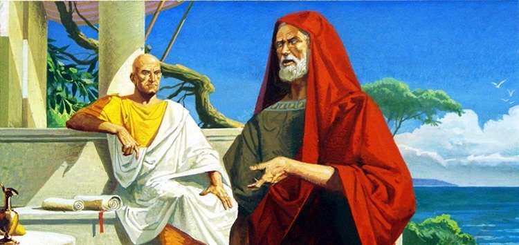 Спор Ганнибала и Сципиона, современный рисунок