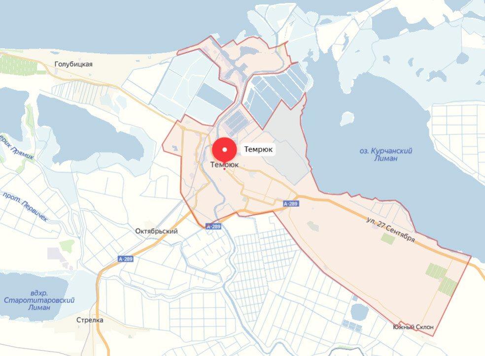 Темрюк карта города с улицами