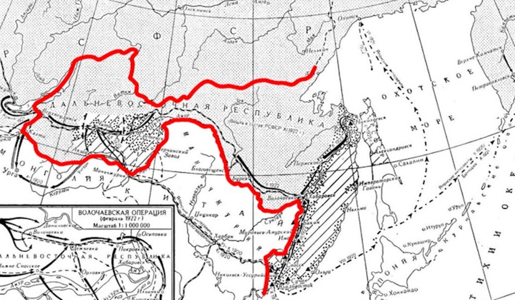 Дальневосточная республика карта