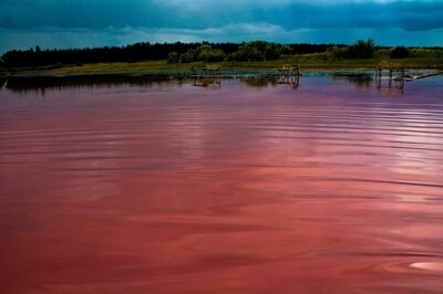 Малиновое озеро. Закат.