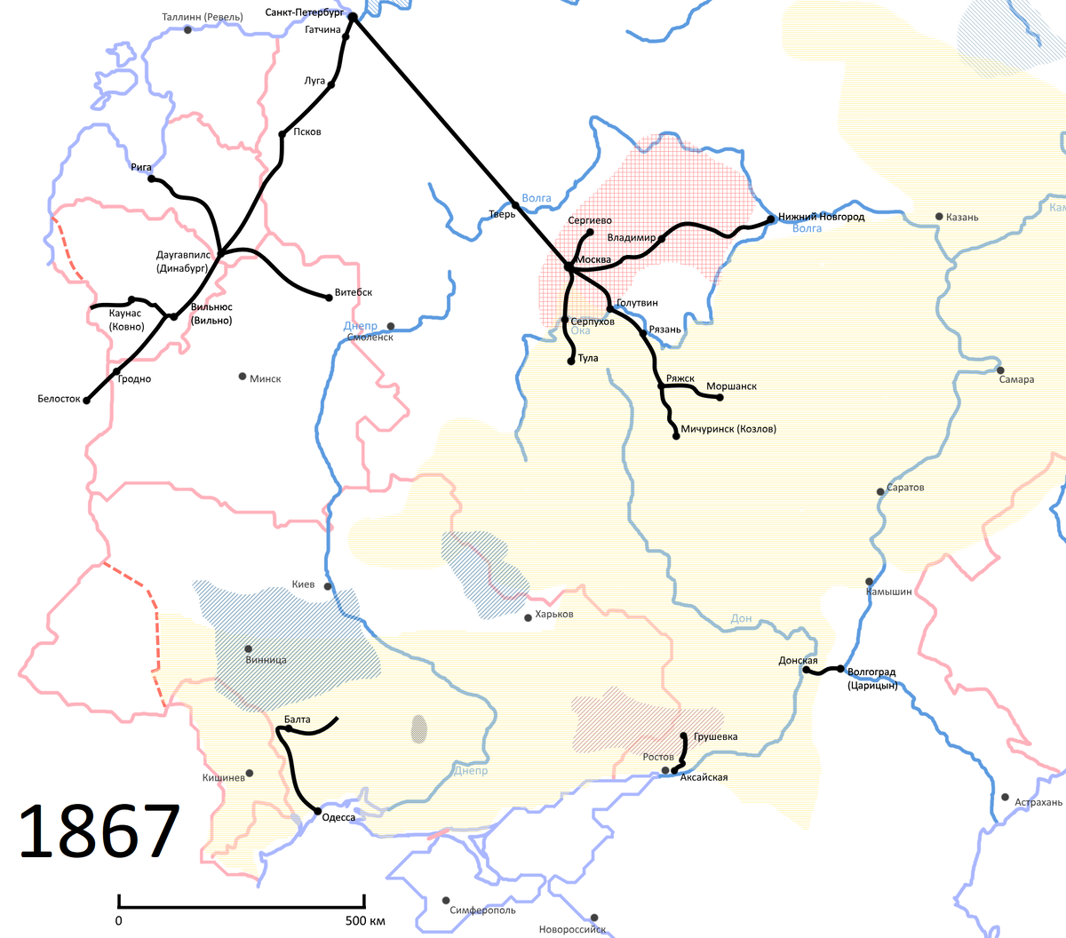 Схема пригородного железнодорожного сообщения Москвы и Московской области