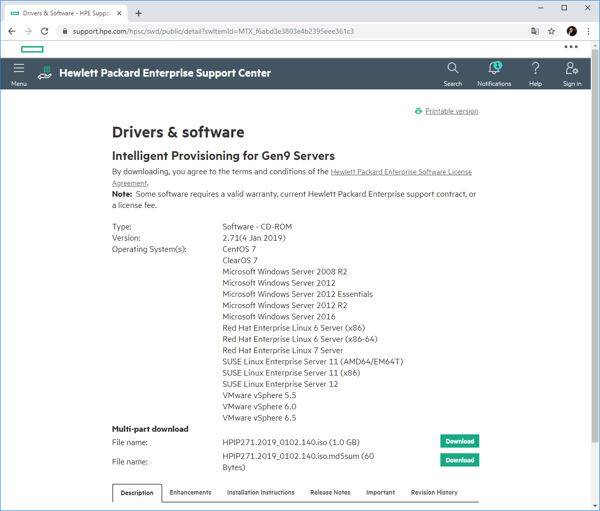 Установка intelligent provisioning на hp proliant gen 8