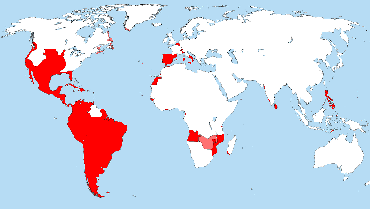 Колонии испании. Испания 16 век карта с колониями. Колонии Испании 16 век. Колонии Испании в 16 веке карта. Колониальная Империя Испании карта.