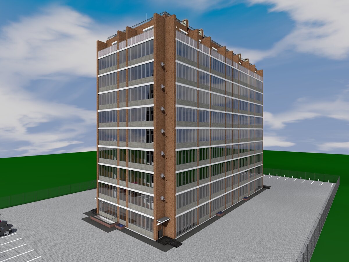 Проект многоквартирного дома средней этажности