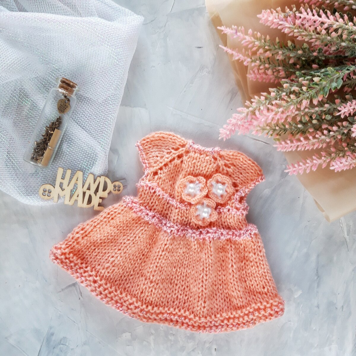 Вязаное платье 