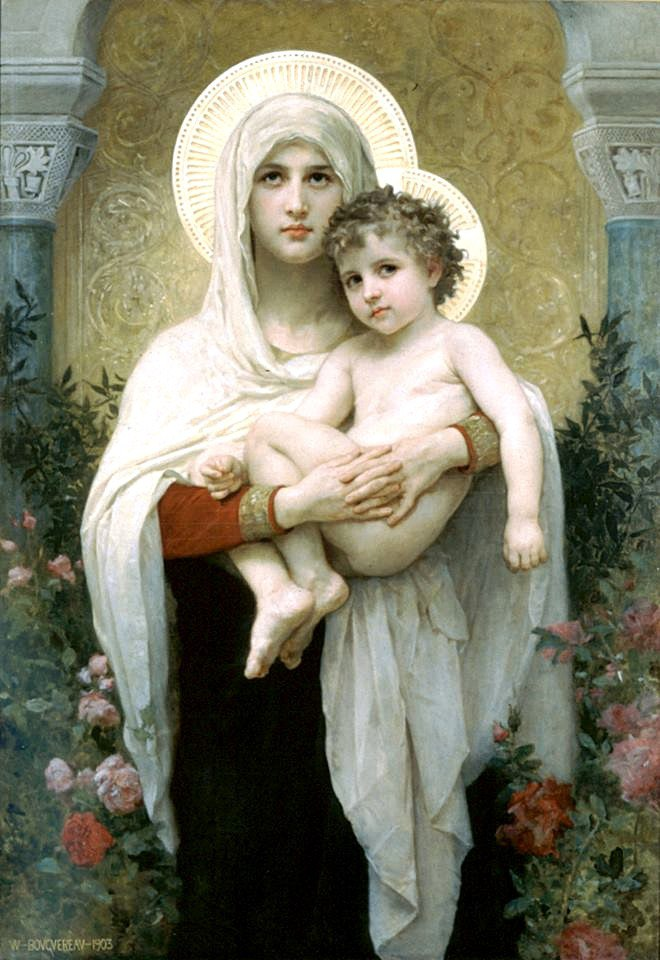 Адо́льф Вилья́м Бугро́ (фр. Adolphe Williams Bouguereau;
Мадонна с младенцем с розами