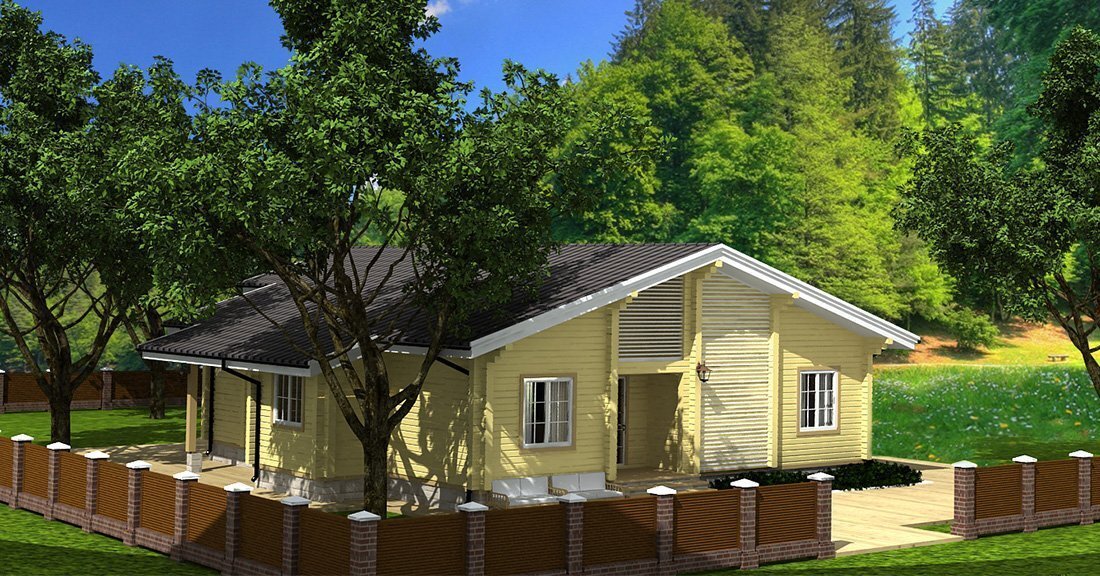 Проект деревянного дома S-115 от "Экохоум"